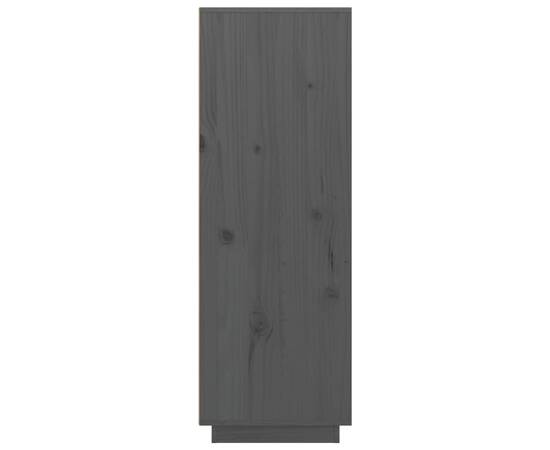 Dulap înalt, gri, 60x40x116,5 cm, lemn masiv de pin, 4 image