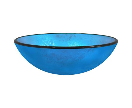 Chiuvetă din sticlă securizată, albastru, 42x14 cm, 2 image