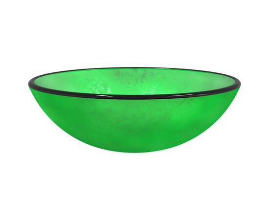 Chiuvetă din sticlă securizată, verde, 42x14 cm, 2 image