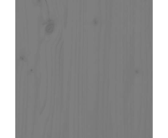 Birou, gri, 110x53x117 cm, lemn masiv de pin, 10 image