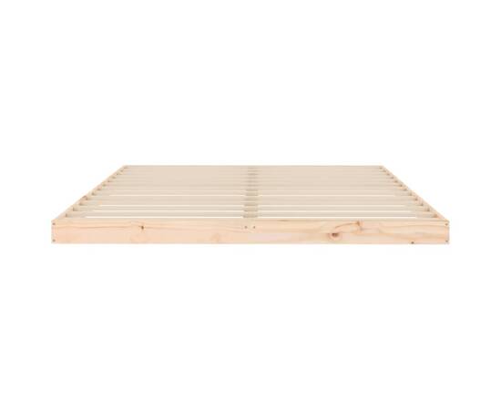 Cadru de pat king size 5ft, 150x200 cm, lemn masiv de pin, 5 image