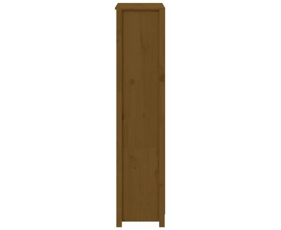 Dulap înalt, maro miere, 80x35x154 cm, lemn masiv de pin, 7 image