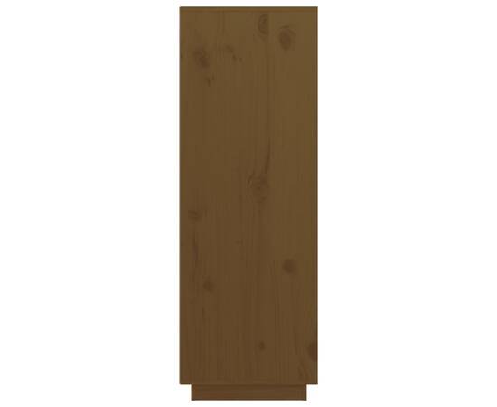 Dulap înalt, maro miere, 89x40x116,5 cm, lemn masiv de pin, 4 image