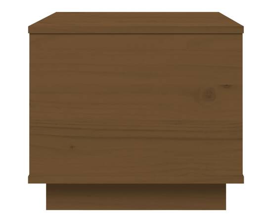 Măsuță de cafea, maro miere, 40x50x35 cm, lemn masiv de pin, 6 image