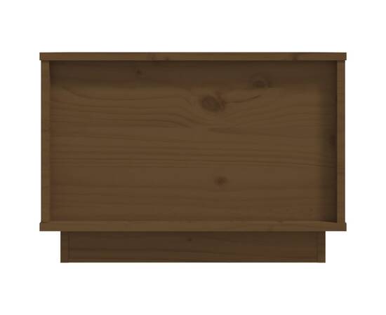 Măsuță de cafea, maro miere, 40x50x35 cm, lemn masiv de pin, 7 image