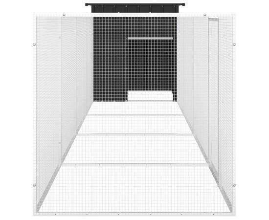 Coteț pentru păsări, antracit, 500x91x100 cm, oțel galvanizat, 4 image