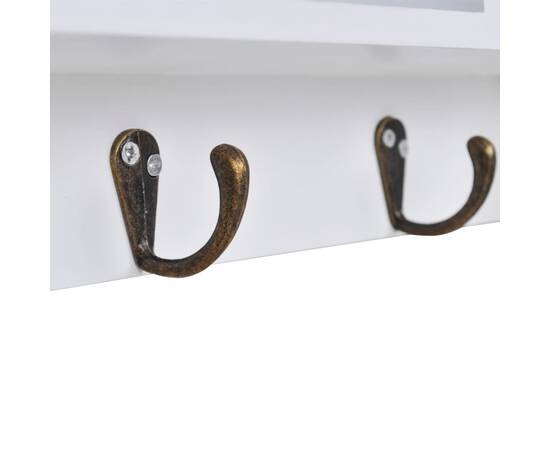 Dulap de perete pentru chei și bijuterii, cu uși și cârlige, 6 image