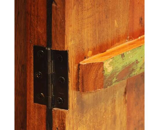Dulap din lemn masiv reciclat cu 1 ușă, vintage, 10 image