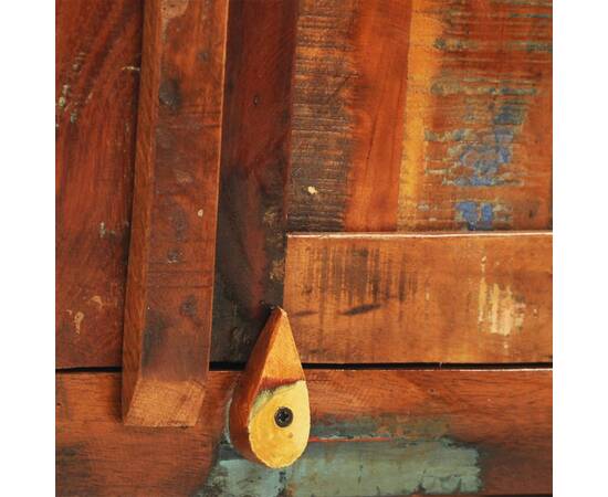 Dulap din lemn masiv reciclat cu 2 uși, vintage, 4 image