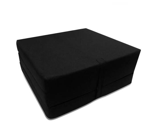 Saltea din spumă, pliabilă, 190 x 70 x 9 cm negru, 2 image