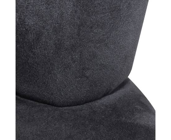 Scaun model mână, negru, catifea, 4 image