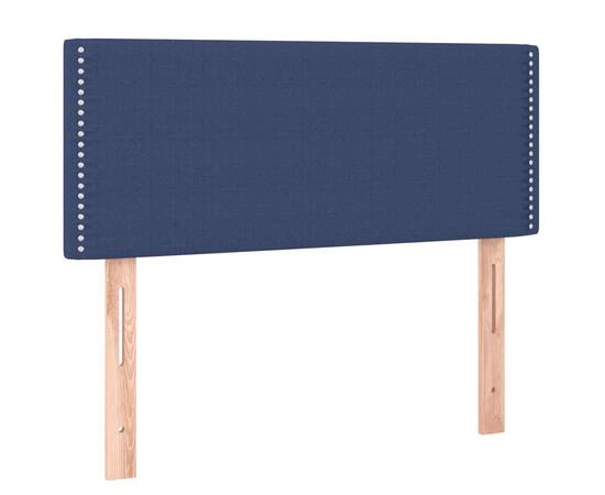 Pat box spring cu saltea, albastru, 90x200 cm, textil, 6 image