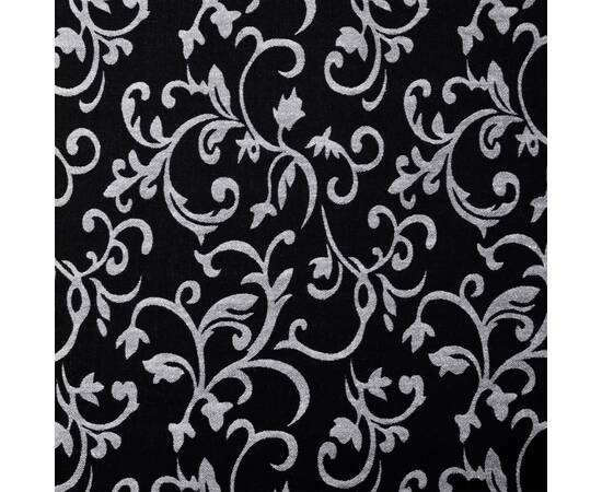 Șezlong, negru și alb, material textil, 2 image