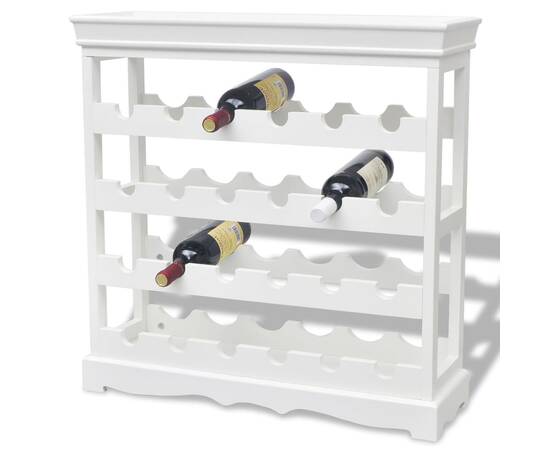 Dulap pentru sticle de vin abreu, alb, 3 image