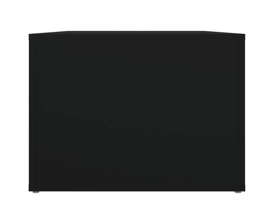 Măsuță de cafea, negru, 80x50x36 cm, lemn compozit, 7 image