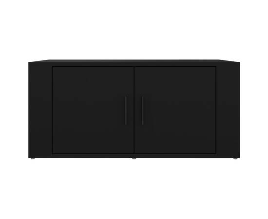 Măsuță de cafea, negru, 80x50x36 cm, lemn compozit, 5 image