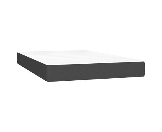 Pat box spring cu saltea, negru, 120x200 cm, catifea, 5 image