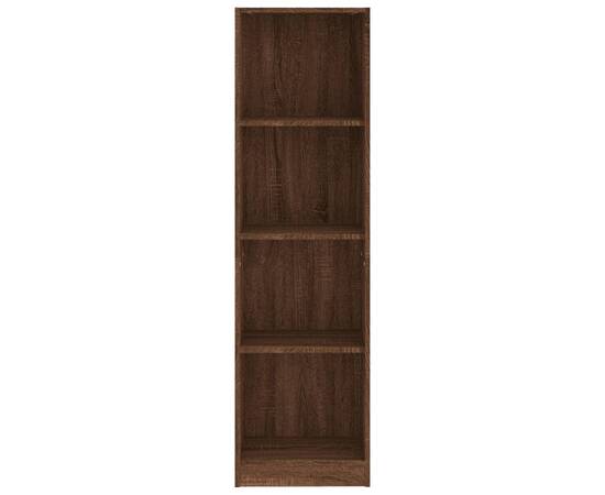 Bibliotecă cu 4 niveluri stejar maro 40x24x143 cm lemn compozit, 4 image