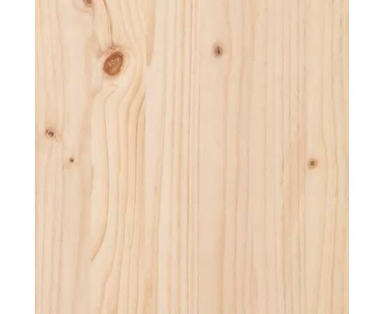 Cadru de pat single 3ft, 90x190 cm, lemn masiv de pin, 7 image