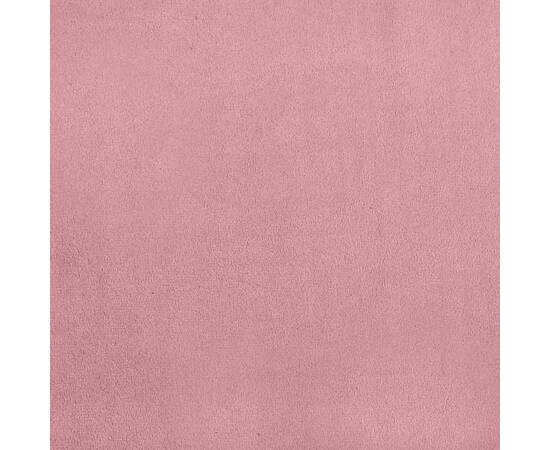 Fotoliu, roz, 63x76x80 cm, catifea, 7 image