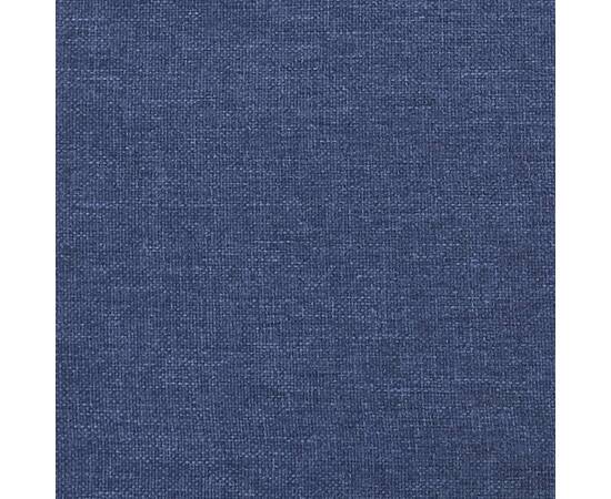 Pat continental cu saltea, albastru, 160x200cm, material textil, 9 image