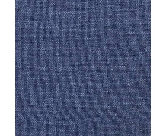 Pat box spring cu saltea, albastru, 120x200 cm, textil, 9 image