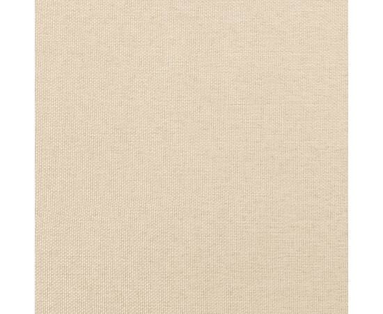 Pat box spring cu saltea, crem, 120x200 cm, textil, 9 image