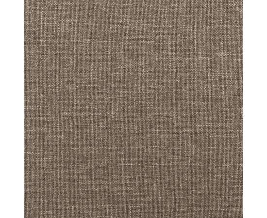 Pat box spring cu saltea, gri taupe, 100x200 cm, textil, 9 image