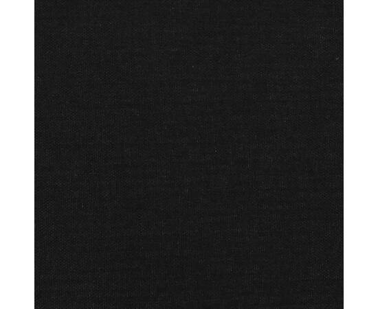 Pat box spring cu saltea, negru, 140x200 cm, textil, 9 image