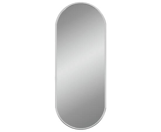 Oglindă de perete, argintiu, 50x20 cm, ovală, 2 image