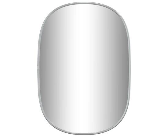 Oglindă de perete, argintiu, 50x35 cm, 2 image