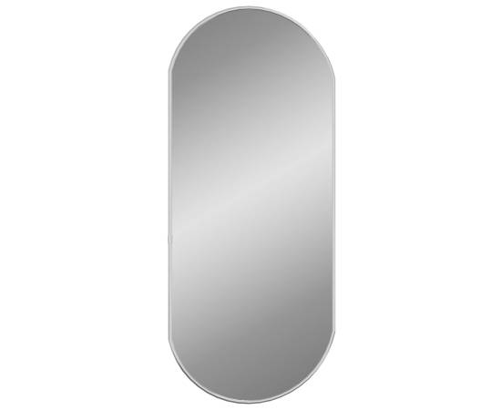 Oglindă de perete, argintiu, 70x30 cm, ovală, 3 image