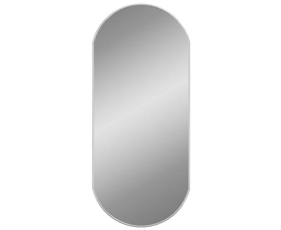 Oglindă de perete, argintiu, 80x35 cm, ovală, 2 image