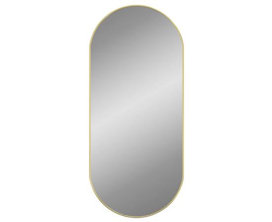 Oglindă de perete, auriu, 100x45 cm, ovală, 2 image