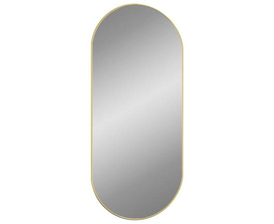 Oglindă de perete, auriu, 100x45 cm, ovală, 3 image