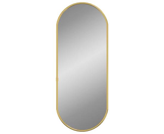Oglindă de perete, auriu, 50x20 cm, ovală, 2 image
