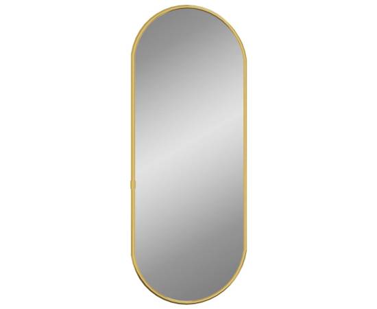 Oglindă de perete, auriu, 50x20 cm, ovală, 3 image