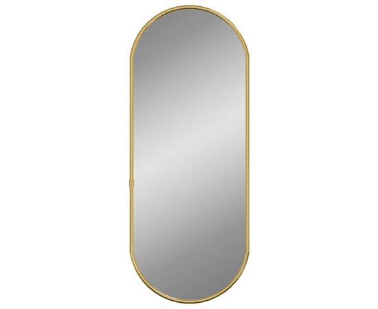 Oglindă de perete, auriu, 60x25 cm, ovală, 3 image