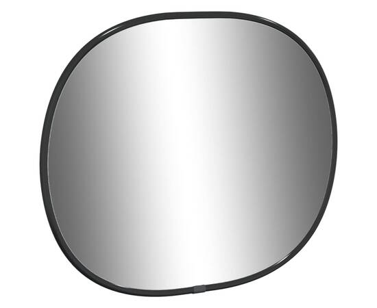 Oglindă de perete, negru, 30x25 cm, 3 image