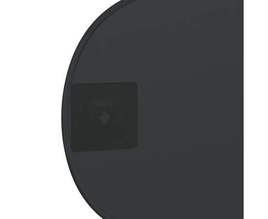 Oglindă de perete, negru, 30x25 cm, 5 image