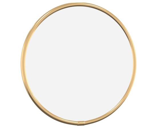 Oglindă de perete rotundă, auriu, Ø 20 cm, 3 image