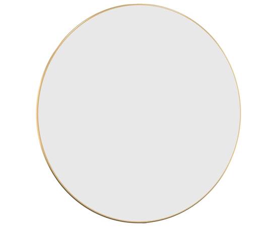 Oglindă de perete rotundă, auriu, Ø 60 cm, 3 image