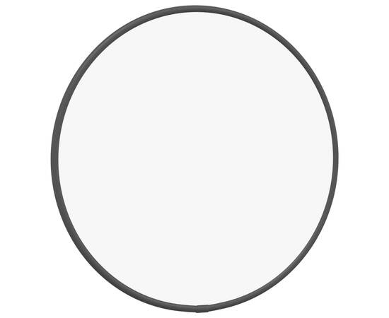 Oglindă de perete rotundă, negru, Ø 30 cm, 3 image