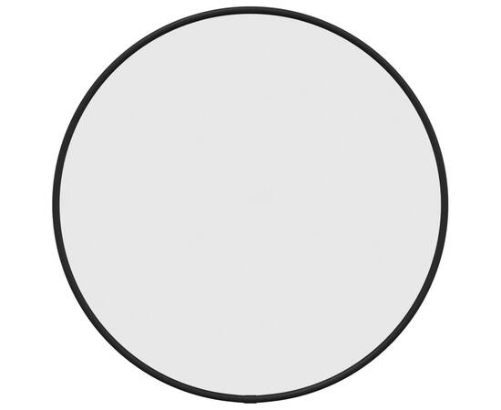 Oglindă de perete rotundă, negru, Ø 40 cm, 2 image