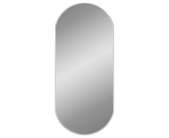 Oglindă de perete, argintiu, 90x40 cm, ovală, 2 image