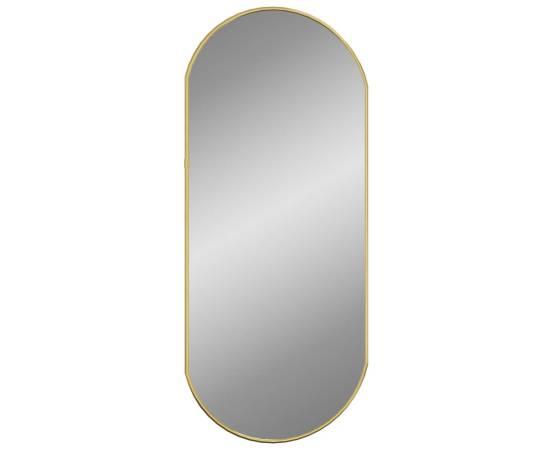 Oglindă de perete, auriu, 70x30 cm, ovală, 2 image