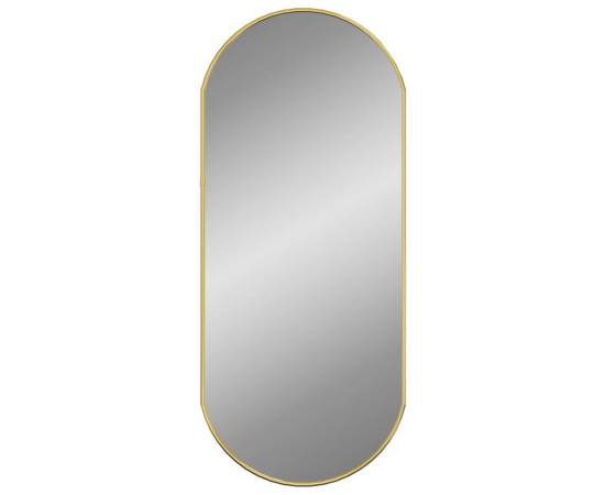 Oglindă de perete, auriu, 70x30 cm, ovală, 3 image
