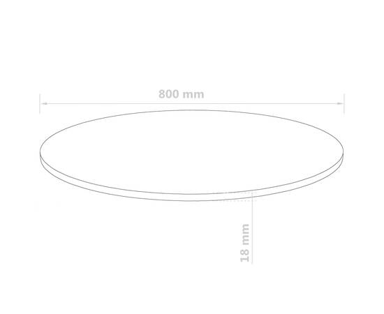 Blat de masă rotund, mdf, 800 x 18 mm, 6 image