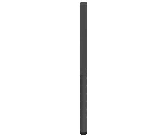 Cadre banc lucru reglabile 2 buc. negru 55x(69-95,5) cm metal, 6 image