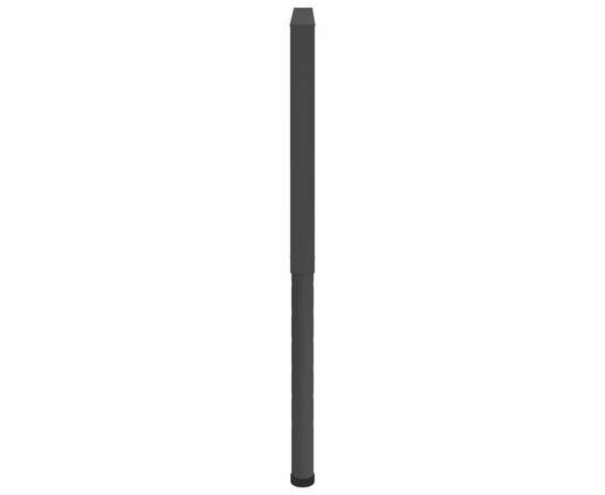 Cadre banc lucru reglabile 2 buc. negru 85x(69-95,5) cm, metal, 5 image